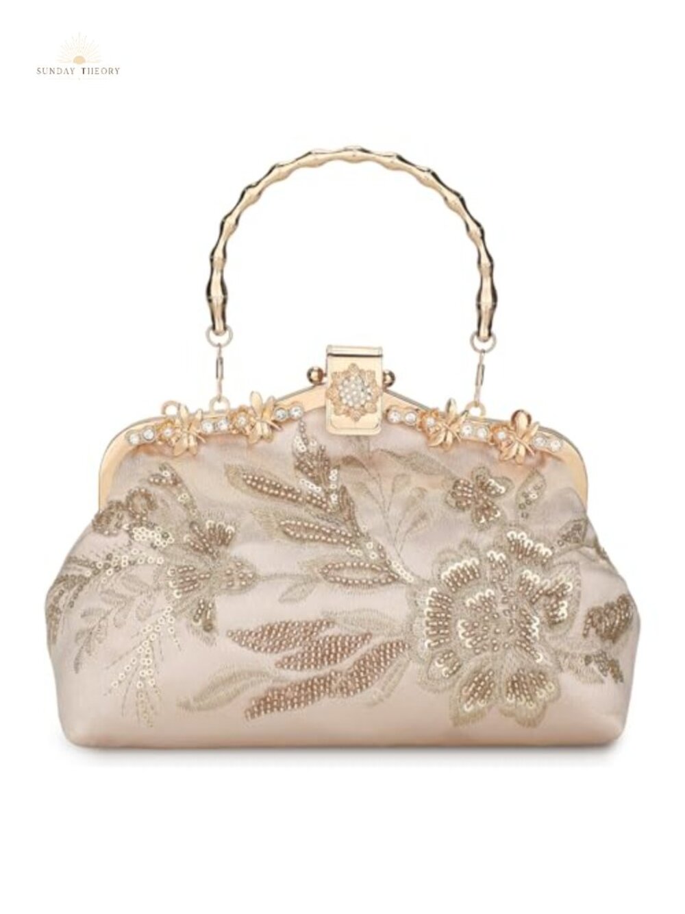 1920s Vintage Beaded Evening Clutch – Art Deco Sequin Bridal Purse